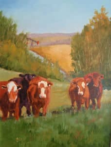 Oil painting by Ellen Lorne — Alberta Gold