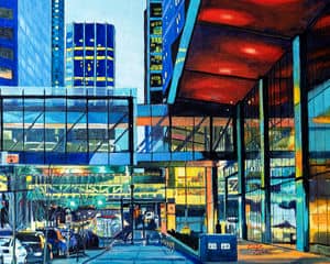 Oil painting by Ellen Lorne — City Waking